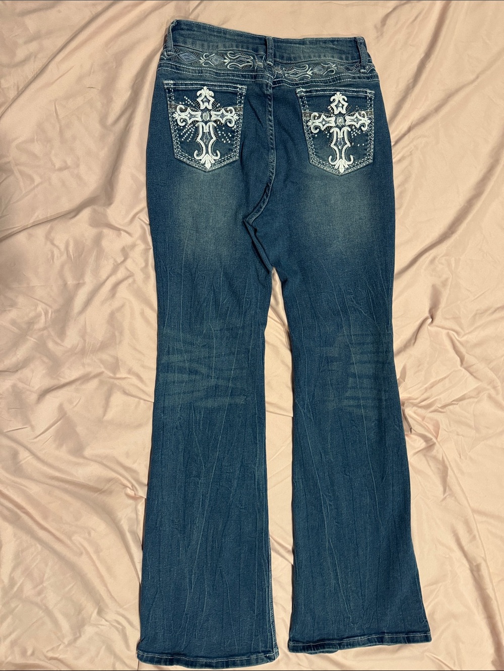 Women's Mid-Rise Dark Indigo Flare Jeans